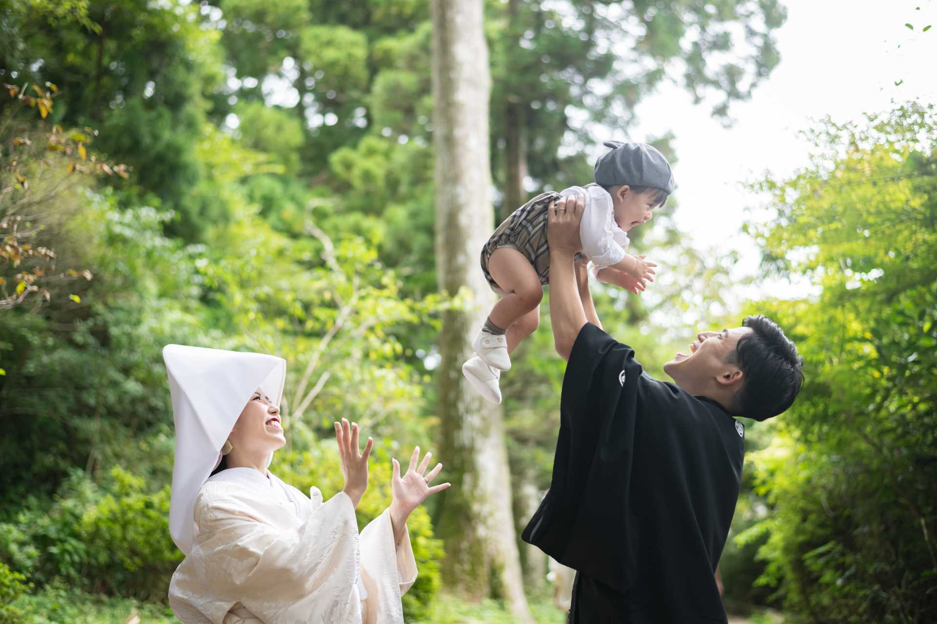 大切な家族と一緒に素晴らしい結婚式を挙げることができました！