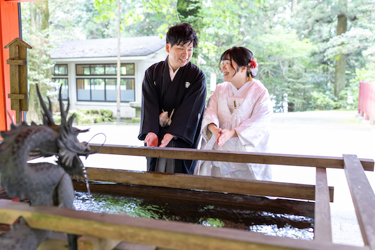 箱根神社 手水舎